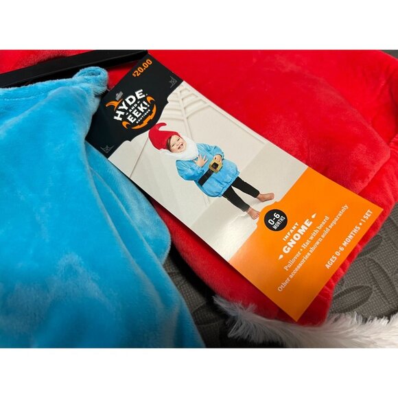 Gnome‎ Halloween Costume 0 - 6 Months Santa Helper NWT Baby infant Unisex - Picture 5 of 9